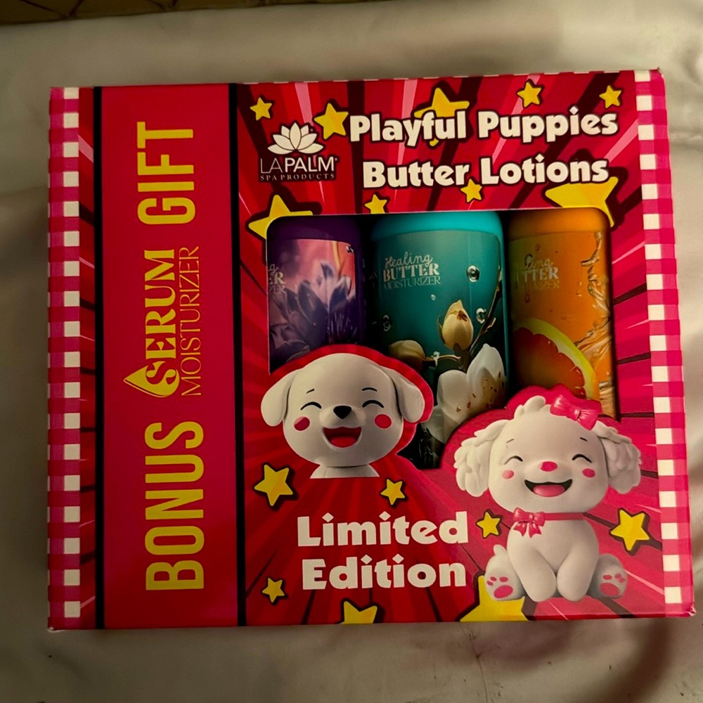 LA Palm Spa Products Playful Puppies Butter Lotions